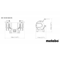 Máy Mài 2 Đá Metabo DS 125 M