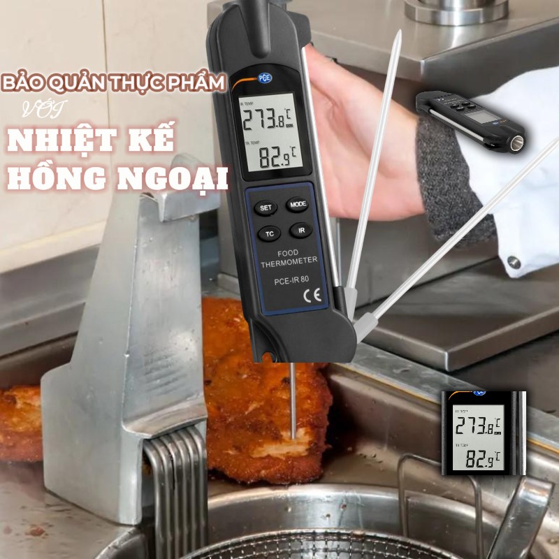 Bảo quản thực phẩm bằng nhiệt kế hồng ngoại