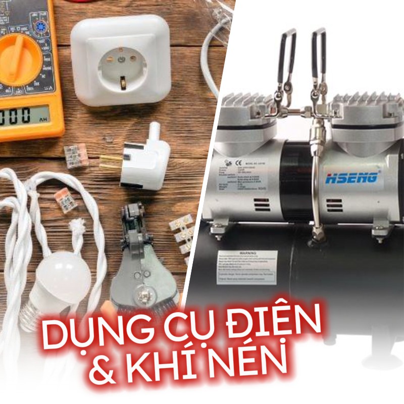 Dụng Cụ Khí Nén Với Thiết Bị Điện