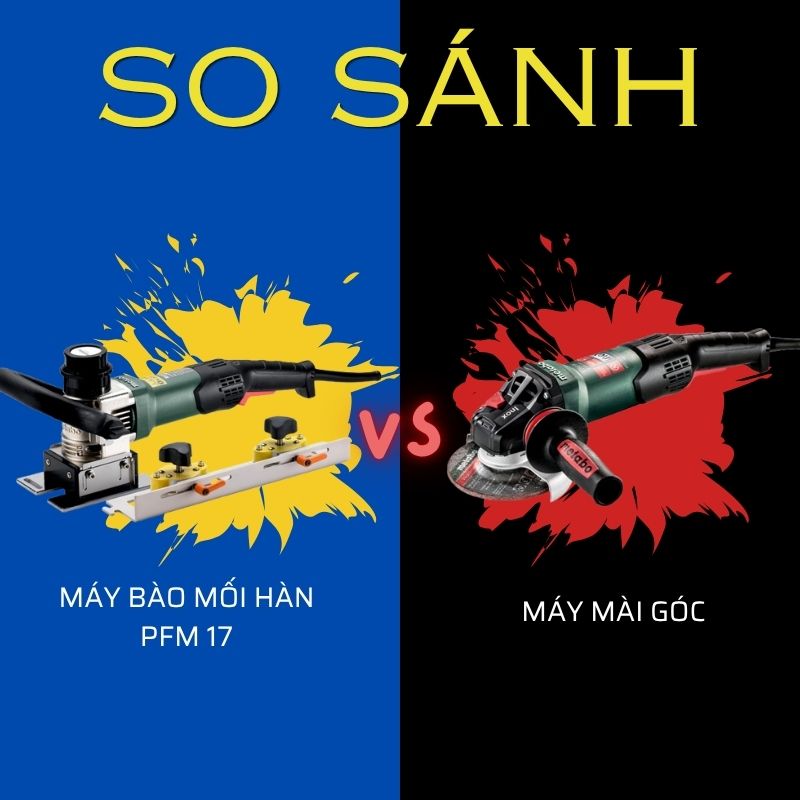 Máy mài góc với máy bào mối hàn Metabo PFM 17
