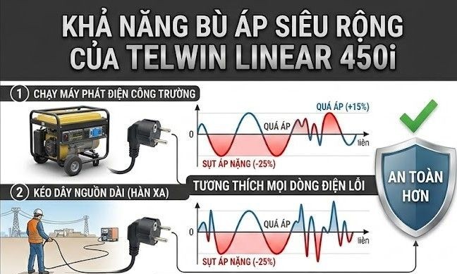 khả năng bù áp cực rộng