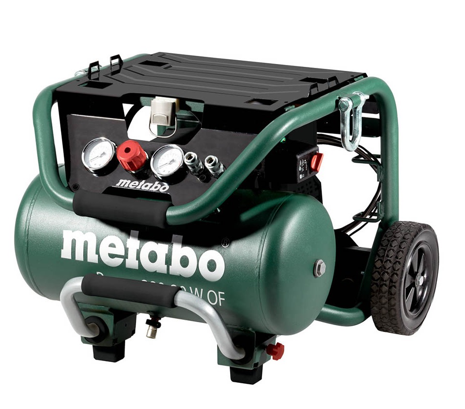 Sử dụng máy nén khí Metabo POWER 280-20 W OF kết hợp súng thổi bụi