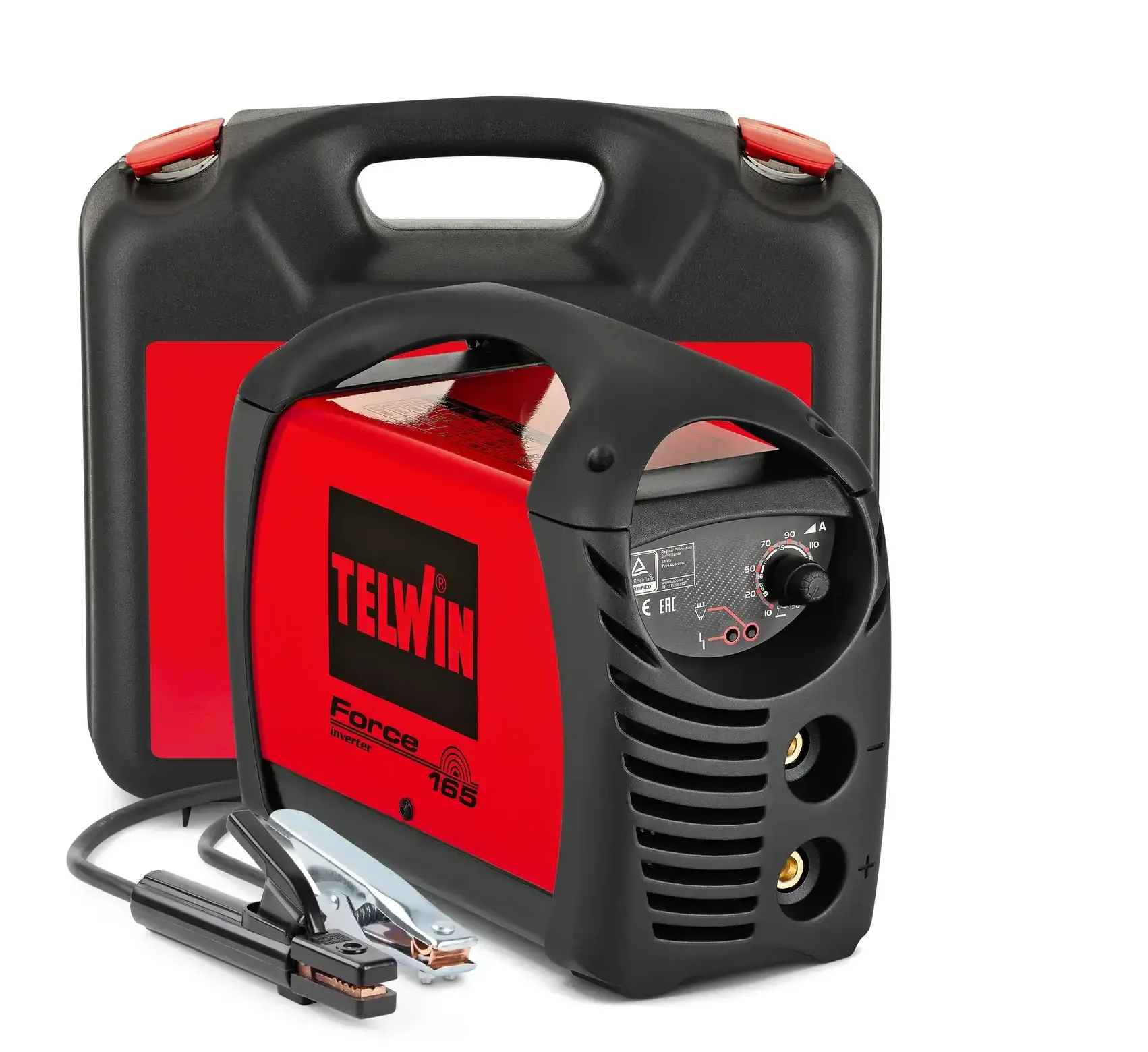 Bộ máy hàn que FORCE 165 + CARRY CASE 150A, cáp hàn và vali bảo vệ