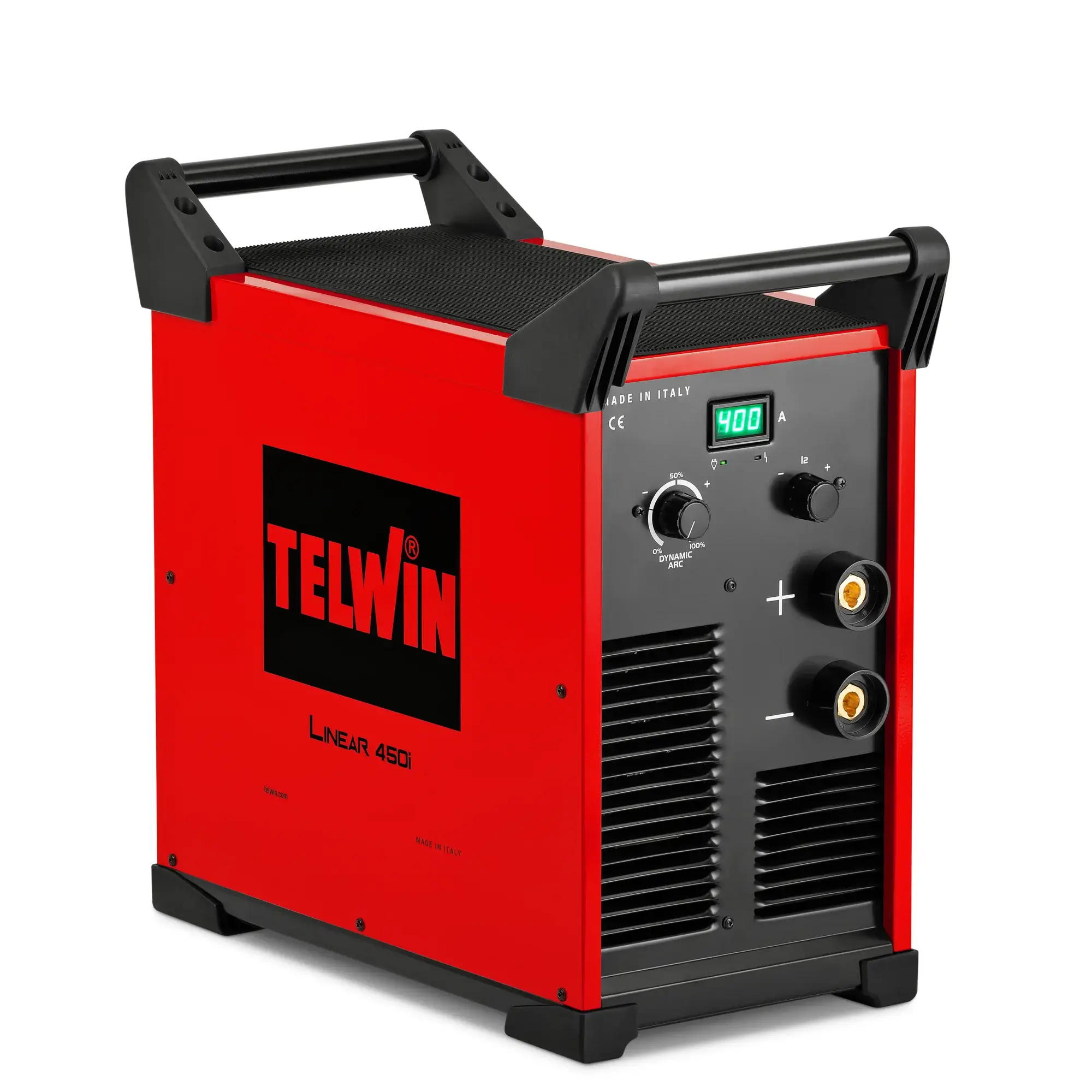 Máy hàn que Telwin Linear 450i với màn hình kỹ thuật số và kết cấu công nghiệp