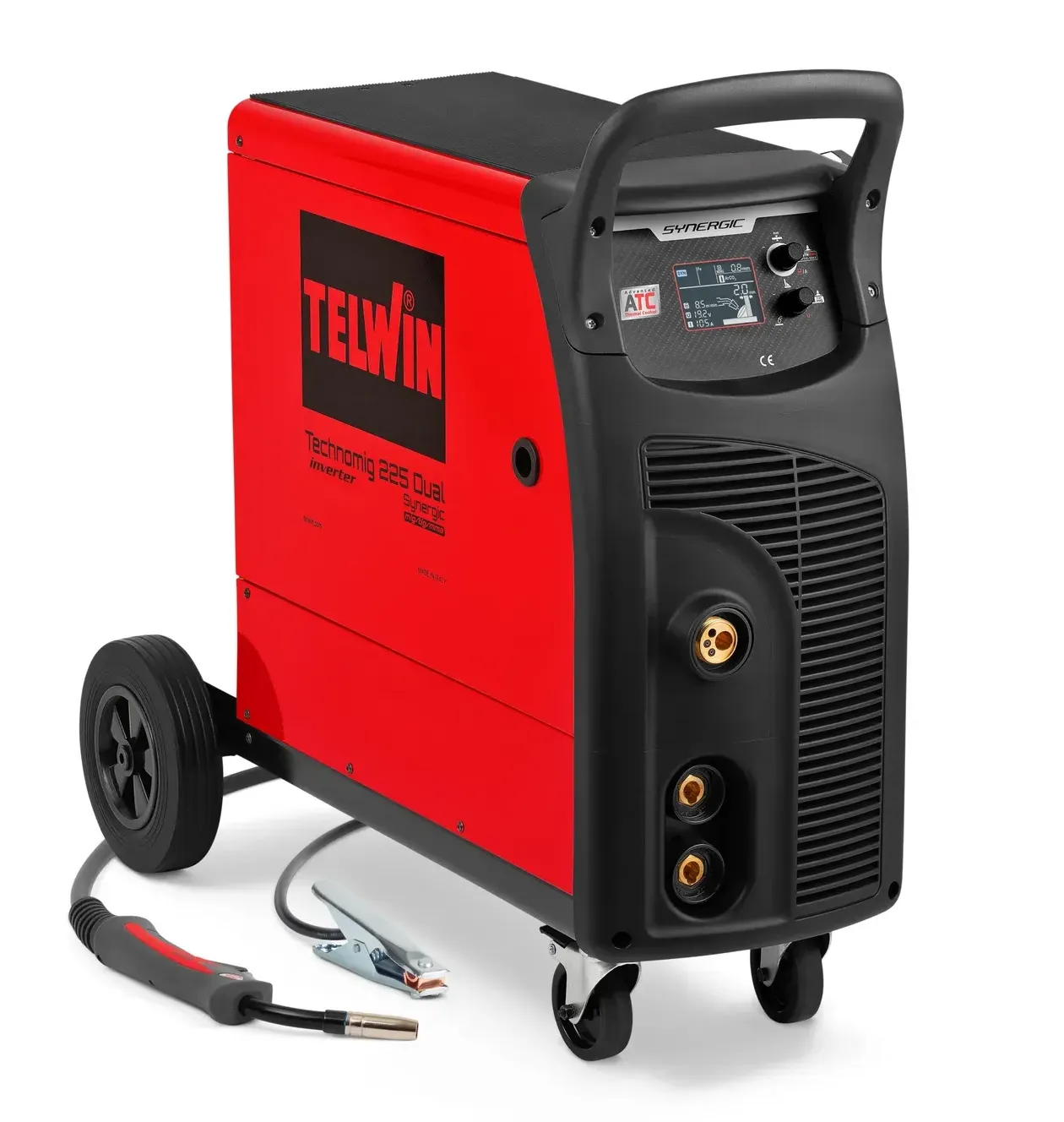 TECHNOMIG 225 DUAL SYNERGIC là máy hàn đa quy trình MIG MAG/FLUX/BRAZING/MMA/TIG DC-Lift chính hãng