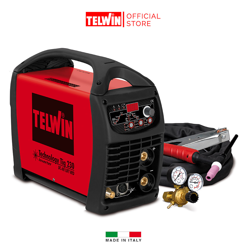 Máy hàn Tig Telwin TECHNOLOGY TIG 230 DC HF/LIFT VRD với tính năng VRD chống giật, an toàn cho người dùng