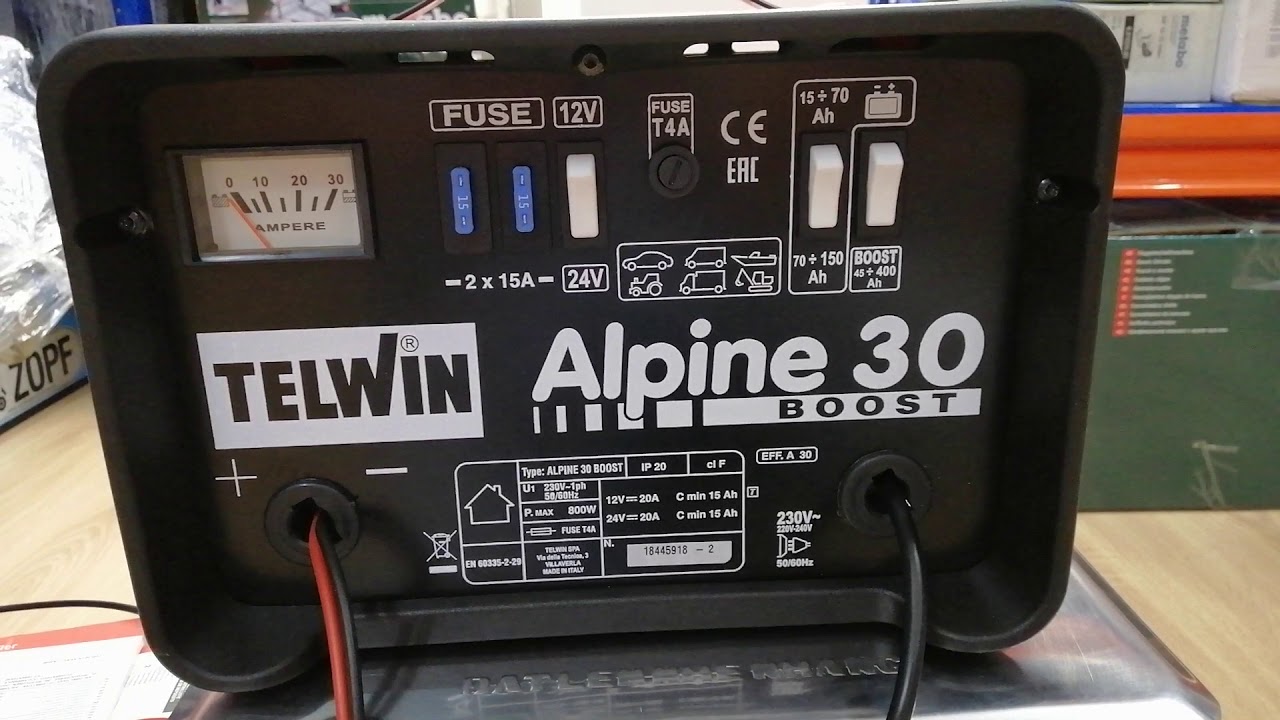 Chế độ sạc Bộ sạc bình ắc quy Telwin ALPINE 30 BOOST