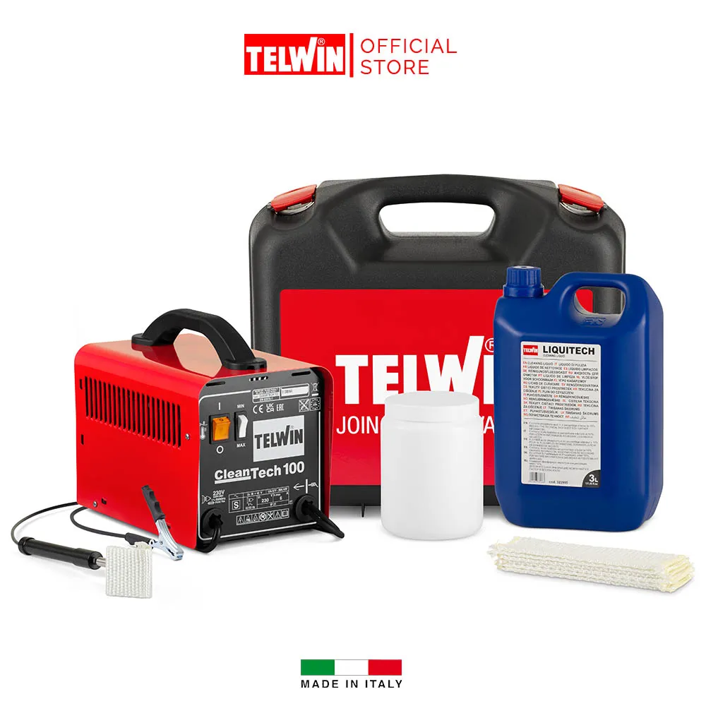 Máy Làm Sạch Mối Hàn Telwin CleanTech 100 + KIT