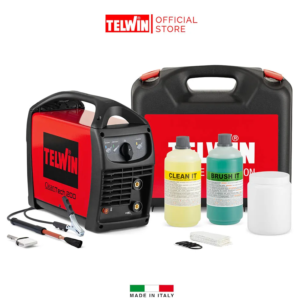 Máy Làm Sạch Mối Hàn Telwin CleanTech 200 + KIT