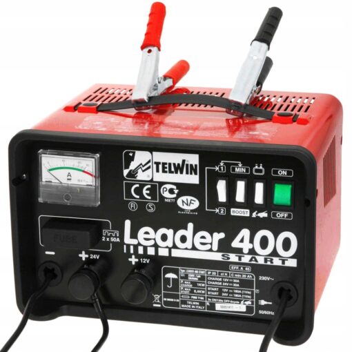 Chế độ sạc ắc quy Bộ sạc và khởi động bình ắc quy Telwin LEADER 400 START